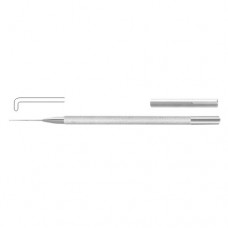 Sinskey Lens Manipulating Hook Straight Stainless Steel, 11.5 cm - 4 1/2" Tip Diameter 0.25 mm Sinskey Lens Manipulating Hook Straight Stainless Steel, 11.5 cm - 4 1/2" Tip Diameter 0.25 mm